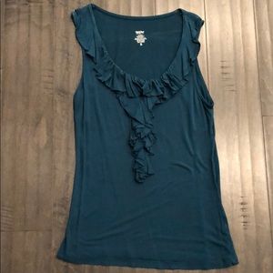 Dark teal fancy tank